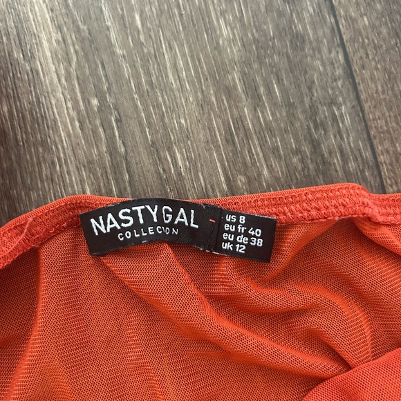 Women's Red Ruched Top - Picture 2 of 2